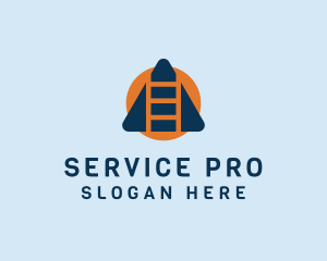 Building Ladder Service logo design