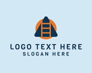 Construction Supply - Building Ladder Service logo design