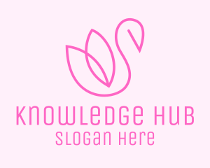Beauty Spa - Pink Swan Beauty logo design