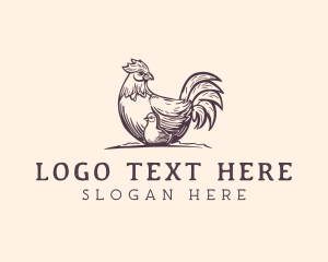Chick - Chick Hen Poultry logo design