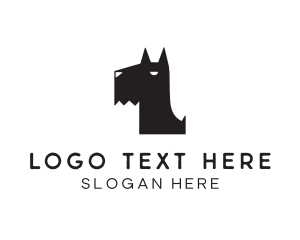 Scottish Terrier Dog logo design