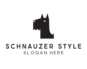 Schnauzer - Scottish Terrier Dog logo design