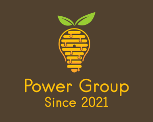 Farmer - Honey Beehive Bulb logo design