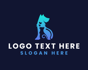 Pet Care - Dog Cat Pet Care logo design