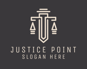 Judiciary - Judiciary Sword Scale logo design