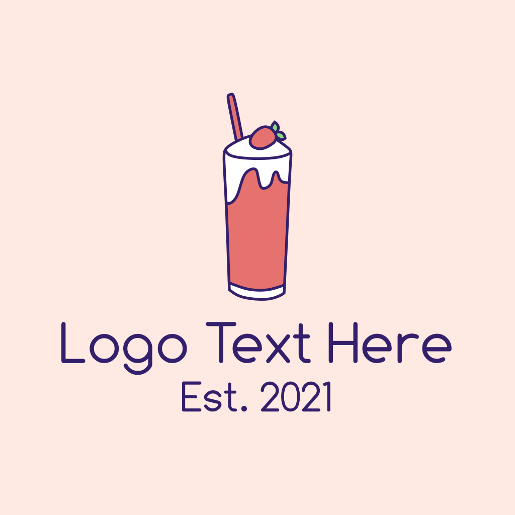 Fruit Shake Drink Logo BrandCrowd Logo Maker