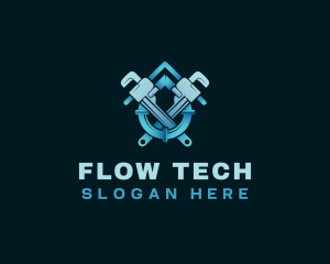 Pipe - Plumbing Pipe Wrench logo design