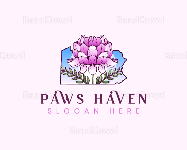 Crownvetch Flower Pennsylvania Logo