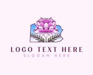 Blossom - Crownvetch Flower Pennsylvania logo design