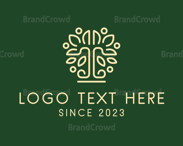 Luxury Minimalist Tree Logo