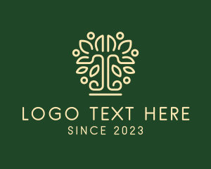 Landscape Gardener - Luxury Minimalist Tree logo design