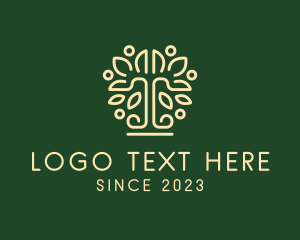 Ecology - Luxury Minimalist Tree logo design