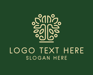 Luxury Minimalist Tree Logo