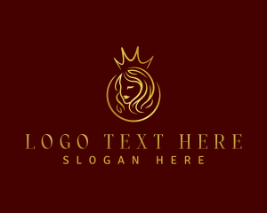 Luxe - Luxury Royal Salon logo design