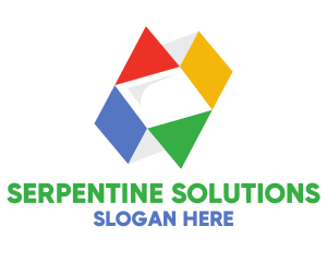 Colorful Geometric Box logo design