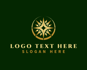 Luxury - Star Compass Navigation logo design