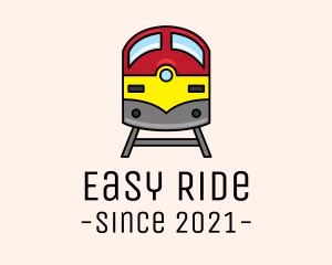 Commute - Subway Train Track logo design