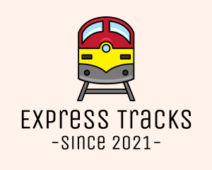 Subway Train Track logo design