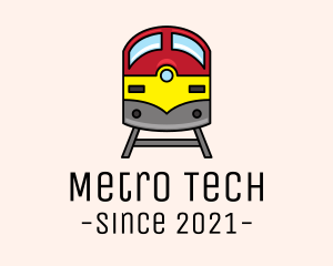 Metro - Subway Train Track logo design