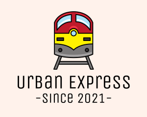 Metro - Subway Train Track logo design