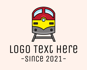 Locomotive - Subway Train Track logo design