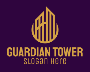 Gold Urban Towers logo design