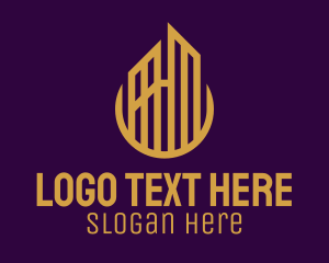 Mortgage - Gold Urban Towers logo design