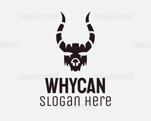 Horn Goat Mask Logo