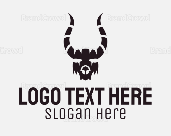 Horn Goat Mask Logo