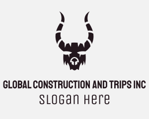 Silhouette - Horn Goat Mask logo design