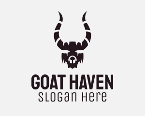 Horn Goat Mask logo design