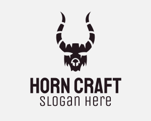 Horn Goat Mask logo design