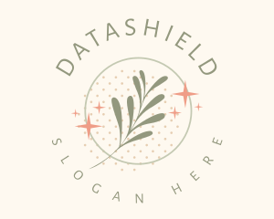 Dainty Leaf Emblem Logo