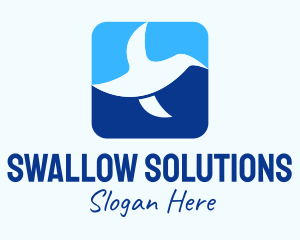 Swallow - Dove Mobile App logo design