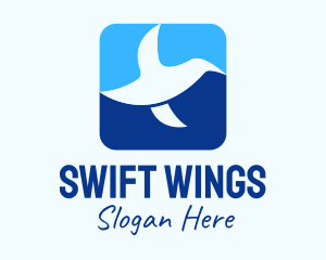 Swallow - Dove Mobile App logo design