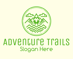 Mountain Trail  Peak  logo design