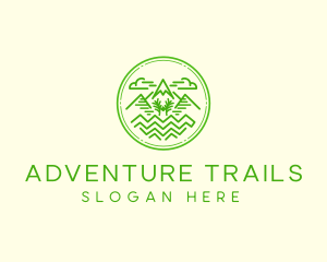 Mountain Trail  Peak  logo design