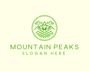 Mountain Trail  Peak  logo design