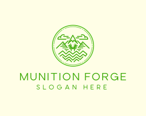 Mountain Trail  Peak  logo design