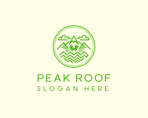 Mountain Trail  Peak  logo design