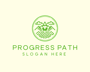 Mountain Trail  Peak  logo design