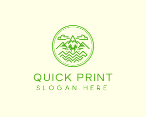 Mountain Trail  Peak  logo design