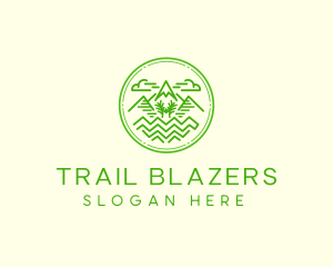 Mountain Trail  Peak  logo design