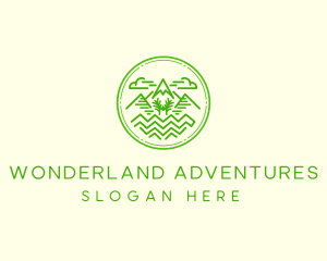 Mountain Trail  Peak  logo design