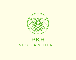 Mountain Trail  Peak  logo design