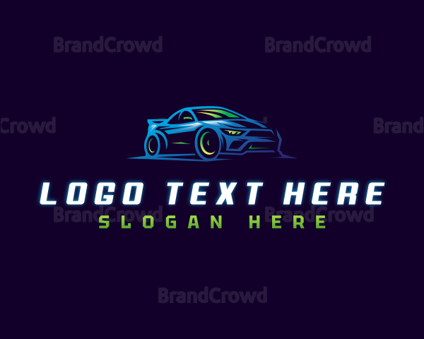 Racing Car Automotive Logo