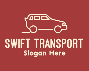 SUV Van Transport logo design