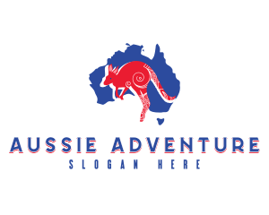 Aussie - Australian Culture Kangaroo logo design