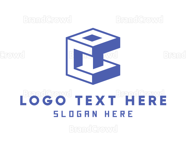 Generic Cube Letter C Logo
