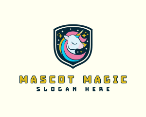 Sparkling Night Unicorn logo design